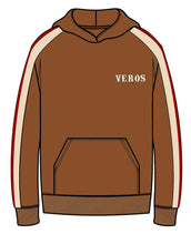 Load image into Gallery viewer, Veros Logo-Printed Stripe Detailed Hoodie
